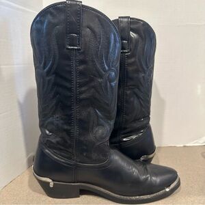 Laredo Men’s Black McComb Western Round Toe Cowboy 10 1/2 D Boots